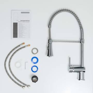 SCHÜTTE Cornwall Chrome Sink Mixer - Versatile & Durable