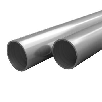 2 pcs Stainless Steel Tubes V2A 48x1.8mm - High Quality