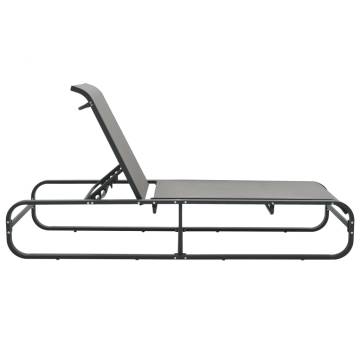 Sun Lounger Aluminium & Textilene - Stylish & Durable Outdoor Bed