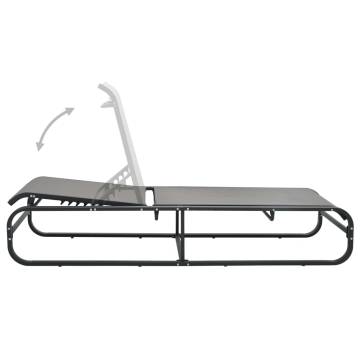 Sun Lounger Aluminium & Textilene - Stylish & Durable Outdoor Bed