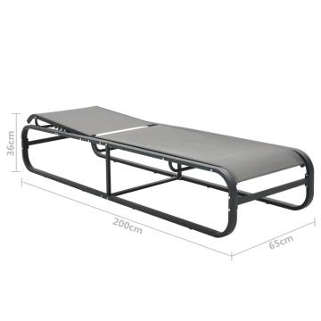 Sun Lounger Aluminium & Textilene - Stylish & Durable Outdoor Bed