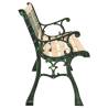 Garden Bench 122 cm - Classic Cast Iron & Firwood Design