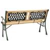 Garden Bench 122 cm - Classic Cast Iron & Firwood Design