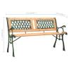 Garden Bench 122 cm - Classic Cast Iron & Firwood Design