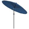 Outdoor Parasol with Aluminium Pole 270 cm - Azure Blue