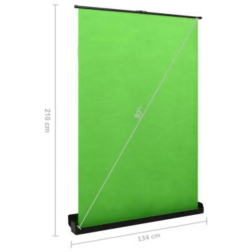 Photography Backdrop Green 97" 4:3 - Durable & Portable