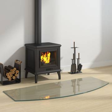 Fireplace Glass Plate 120x50 cm - Premium Tempered Glass