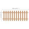 Picket Fence WPC 200x80 cm - Durable Garden Barrier