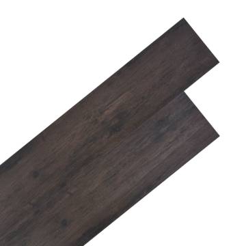 Non Self-Adhesive PVC Flooring Planks - Oak Dark Grey 5.26 m²