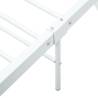 White Metal Bed Frame 100x200 cm - Stylish & Durable