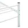 White Metal Bed Frame 100x200 cm - Stylish & Durable