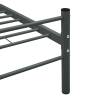 Grey Metal Bed Frame 100x200 cm - Durable & Stylish | HipoMarket