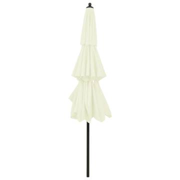 3-Tier Sand Parasol with Aluminium Pole - 3 m | Hipo Market