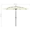 3-Tier Sand Parasol with Aluminium Pole - 3 m | Hipo Market