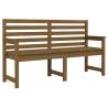 Honey Brown Garden Bench - Solid Pine Wood (159.5x48x91.5 cm)