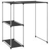 Storage Rack Over Washing Machine - Black Iron (87x55x90.5 cm)