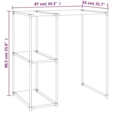 Storage Rack Over Washing Machine - Black Iron (87x55x90.5 cm)