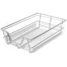 Pull-Out Wire Baskets 2 pcs Silver 400 mm - Durable Kitchen Storage