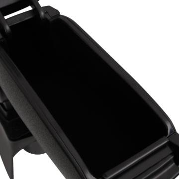 Car Armrest Black - Stylish & Adjustable Storage Solution