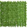 Balcony Screen with Green Leaves - 500x150 cm for Privacy