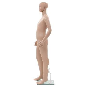 Full Body Child Mannequin with Glass Base - 140 cm Beige