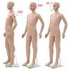 Full Body Child Mannequin with Glass Base - 140 cm Beige