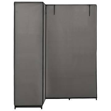 Corner Wardrobe Grey 130x87x169 cm - Stylish Storage Solution