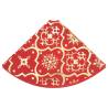 Luxury Red Christmas Tree Skirt & Sock - 90 cm Fabric