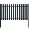 Fence Panel Anthracite 174.5x100 cm Powder-coated Steel Size 174.5 x 100 cm Quantity in Package 1 