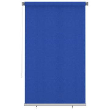 Outdoor Roller Blind 140x230 cm Blue HDPE | HipoMarket