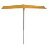 Madison Balcony Parasol Sun Wave 270x150 cm Golden Yellow Colour yellow 