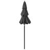 3-Tier Aluminium Garden Parasol - Anthracite 2m