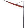 Madison Sun Wave Balcony Parasol - Brick Red 270x150 cm