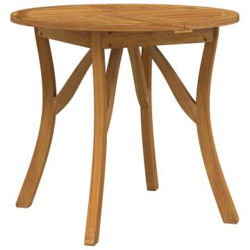 Garden Table Ø 85 cm - Solid Acacia Wood | Hipomarket