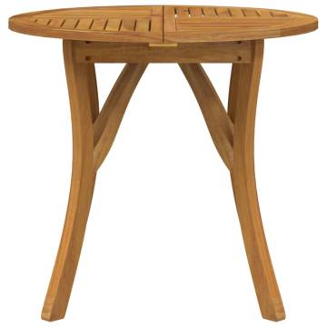 Garden Table Ø 85 cm - Solid Acacia Wood | Hipomarket