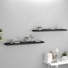 Floating Wall Shelves 2 pcs Black 120x23.5x3.8 cm MDF Colour black Size 120 x 23.5 x 3.8 cm Quantity in Package 2 Number of Pieces 1 