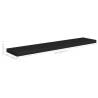 Floating Wall Shelves (2 pcs) - Stylish Black MDF Display Shelves