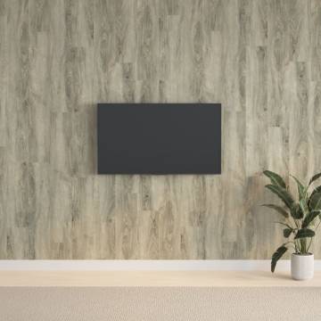 Wall Panels Wood Look Grey PVC - Transform Your Space!