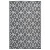 Esschert Design Outdoor Rug 180x121cm - Grey & White Graphics