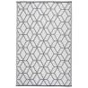 Esschert Design Outdoor Rug 180x121cm - Grey & White Graphics