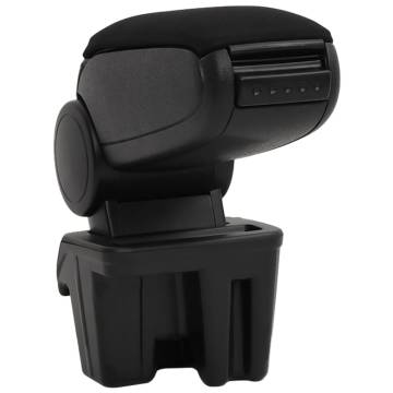 Car Armrest Black 15x31x(28-44) cm - Durable & Stylish