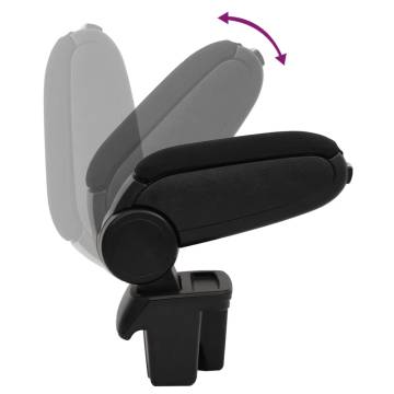 Car Armrest Black 15x31x(28-44) cm - Durable & Stylish