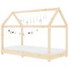 Kids Bed Frame in Solid Pine Wood - 70x140 cm | HipoMarket