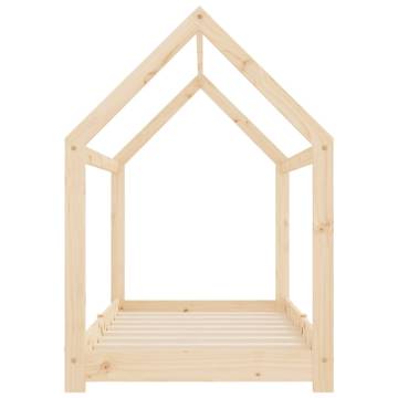 Kids Bed Frame in Solid Pine Wood - 70x140 cm | HipoMarket