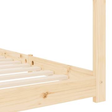 Kids Bed Frame in Solid Pine Wood - 70x140 cm | HipoMarket