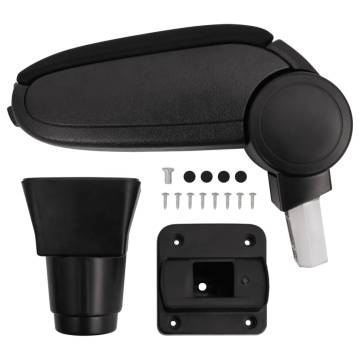 Stylish Car Armrest Black - Extra Storage & Comfort