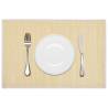 6 Bamboo Placemats 30 x 45 cm Natural Colour beige Quantity in Package 1 