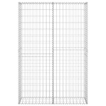 Gabion Basket with Lids - Galvanised Wire 150x100x30 cm