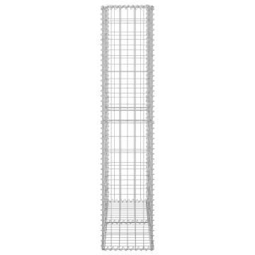 Gabion Basket with Lids - Galvanised Wire 150x100x30 cm