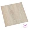 Self-Adhesive PVC Flooring Planks - 20 pcs - Beige 1.86 m²